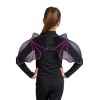 Ali pipistrello nere con glitter viola Cm. 30x56