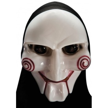 Maschera fantasma in plastica rigida con cappuccio