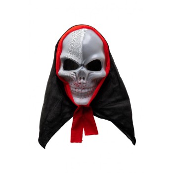 Maschera scheletro insanguinato in plastica rigida con... 2