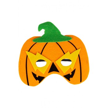 Maschera zucca bimbo in feltro 2