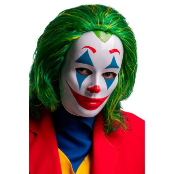 Maschera clown cattivo in plastica
