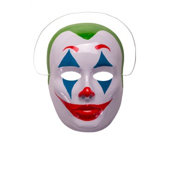 Maschera clown cattivo in plastica 2