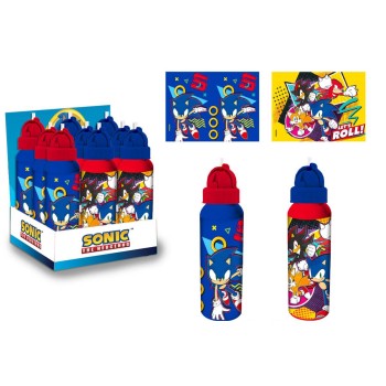 Borraccia alluminio 550 ML con cannuccia - Sonic -... 2