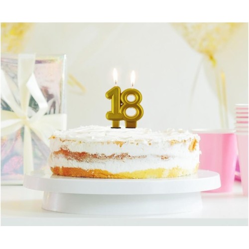 Candelina per torta numero doppio H. cm. 8 -...