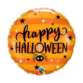 Palloncini mylar 18" Cm. 45 Qualatex - Happy Halloween...