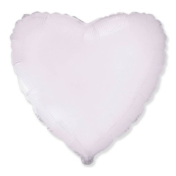 Palloncino mylar 18’’ Cm. 45 – Cuore - Bianco
