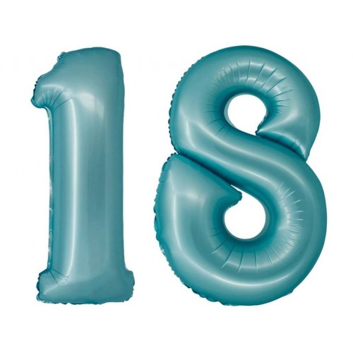 Palloncini mylar Cm. 76 - Matt Light Blue - Nr. 18