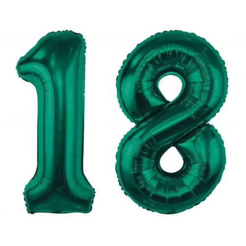Palloncini mylar Cm. 85 - Verde Bottiglia - Nr. 18