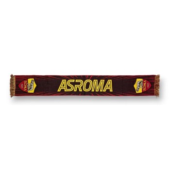 Sciarpa jacquard in acrilico rossa scritta con logo - AS...