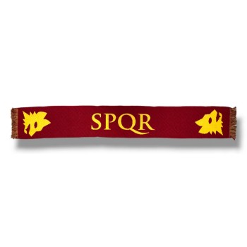 Sciarpa jacquard in acrilico rossa SPQR - AS Roma