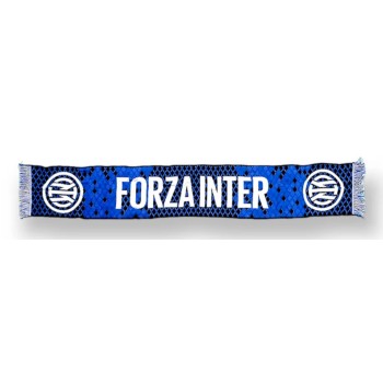 Sciarpa jacquard in acrilico scritta Forza Inter - FC Inter
