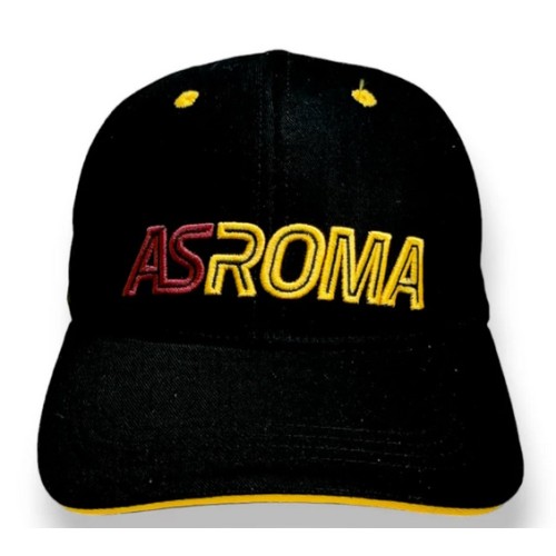 Cappello con visiera nero con scritta ricamata...