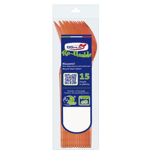 Cucchiaio compact trasparente riutilizzabile -...