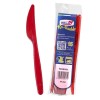 Coltello compact trasparente riutilizzabile - Confezione 15 pezzi - Rosso