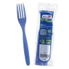 Forchetta compact trasparente riutilizzabile - Confezione 15 pezzi - Blu