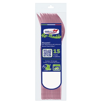 Cucchiaio compact trasparente riutilizzabile - Confezione...