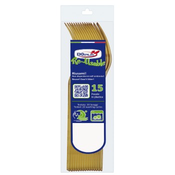 Forchetta compact trasparente riutilizzabile - Confezione...