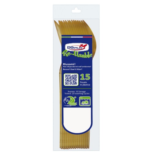 Cucchiaio compact trasparente riutilizzabile -...