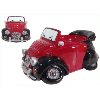 Posacenere resina auto rossa cm. 12x16