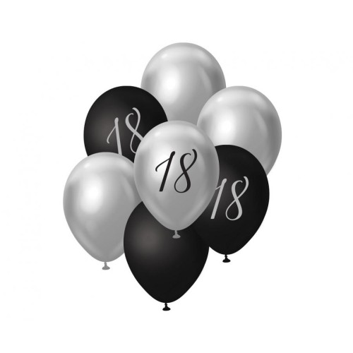 Palloncini lattice 12'' Black&Silver - 18 -...