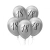 Palloncini lattice 12" Platinum Silver - 18 - Blister 5 pezzi