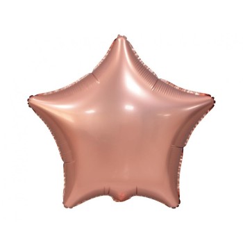 Palloncino mylar 19'' - Stella - Matt - Rosa Gold