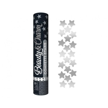 Cannone sparacoriandoli Cm. 30 - Stelle Silver