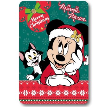Coperta pail soft Cm. 100x140 - Minnie Christmas