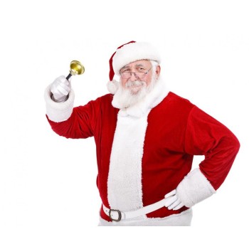 Campanella dorata Santa Claus Cm. 12 2