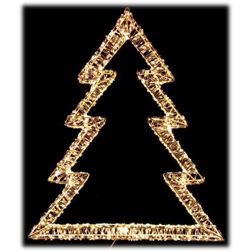 Albero di natale 2400 luci Cm. 75x63 luce calda