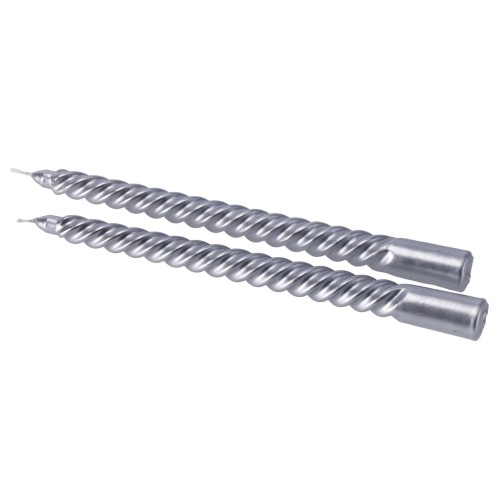 Candela cera torciglione metallizzata Cm. 30 in...