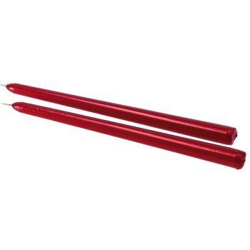 Candela cera liscia metallizzata Cm. 30 in scatola -...