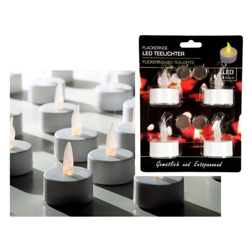 Tealight a batteria - Blister 4 pezzi