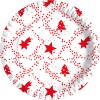 Piatto carta Cm. 23 "Red Xmas" - Confezione 10 pezzi