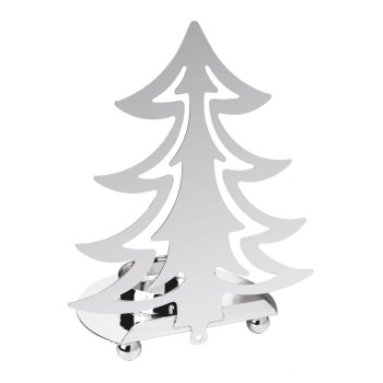 Portacandela Albero di Natale Silver Cm. 13x7