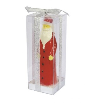 Candela cera Babbo Natale lucida rossa Cm. 15 2