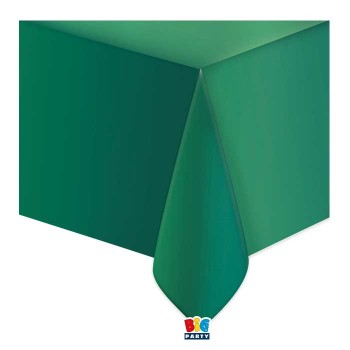 Tovaglia in plastica metallizzata Cm. 137x274 – Verde metal