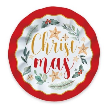 Piatti carta cm. 20 «Christmas Magic» – Confezione 8 pezzi