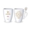 Tazza mug con cucchiaino - 80 anni