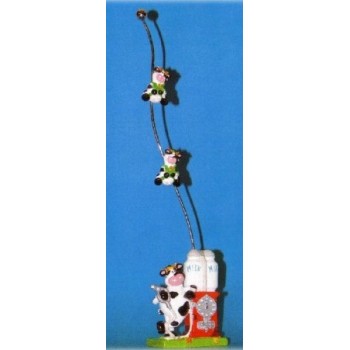 Portafoto magnetico mucca verticale