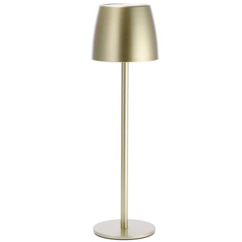 Lampada lumetto touch ricaricabile Cm. 11x36 - Oro