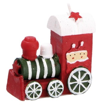 Candela cera natalizia 3D trenino Cm. 8,5x8