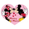 Cuscino sagomato 3D cuore Cm. 40 - Minnie e Topolino