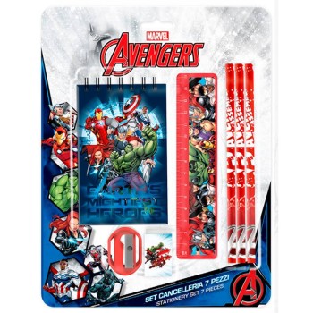Blister scuola completo 7 pezzi - Avengers