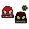 Cappello cuffia con risvolto luminescente - Spiderman