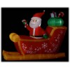Babbo Natale gonfiabile con slitta e led luminosi Cm. 215x80x160