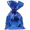 Buste regalo sacco metallizzata Cm. 25x40 - Blu - Confezione 50 pezzi
