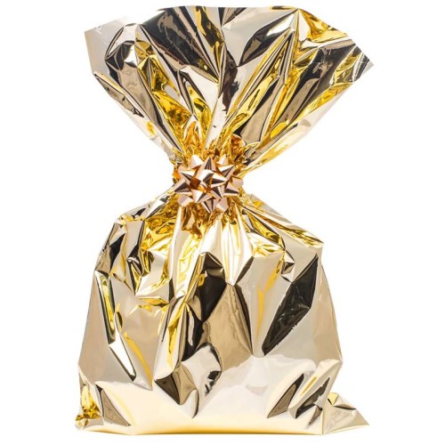 Buste regalo sacco metallizzata Cm. 12x17,5 -...