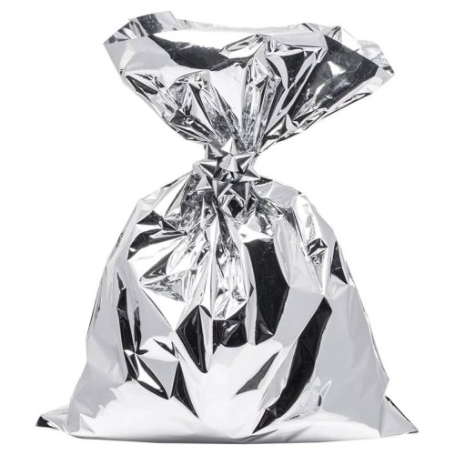 Buste regalo sacco metallizzata Cm. 12x17,5 -...