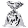 Buste regalo sacco metallizzata Cm. 12x17,5 - Argento Silver - Confezione 50 pezzi